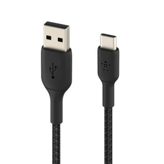 Кабель Belkin BoostCharge Braided USB-A - USB Type-C 1м (CAB002BT1MBK) Black