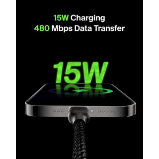 Кабель Belkin BoostCharge Braided USB-A - USB Type-C 1м (CAB002BT1MBK) Black