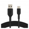 Кабель Belkin BoostCharge Braided USB-A - USB Type-C 1м (CAB002BT1MBK) Black