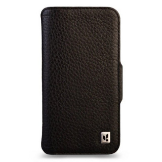 Чехол-книжка из кожи Vaja Buckler ST Wallet для iPhone 17 Pro 6.3" V-Mag Black