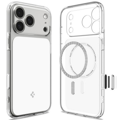 Чехол Spigen Ultra Hybrid T MagFit для iPhone 18 Pro / 17 Pro (ACS12169) Glossy White