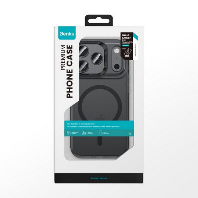 Чехол Benks Lucid Armor Case для iPhone 17 Pro Max 6.9" (C.K.PC.AP.BK.0070) черный (Black)