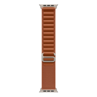 Ремешок Apple Alpine Loop 49 мм Terra Cotta / Natural Titanium Finish