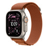 Ремешок Apple Alpine Loop 49 мм Terra Cotta / Natural Titanium Finish