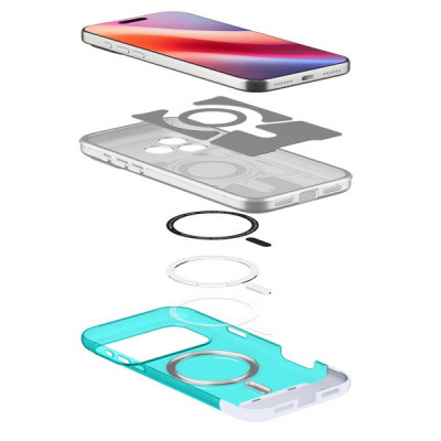 Чехол Spigen Classic C1 (MagFit) для iPhone 17 Pro Max (ACS10294) Bondi Blue