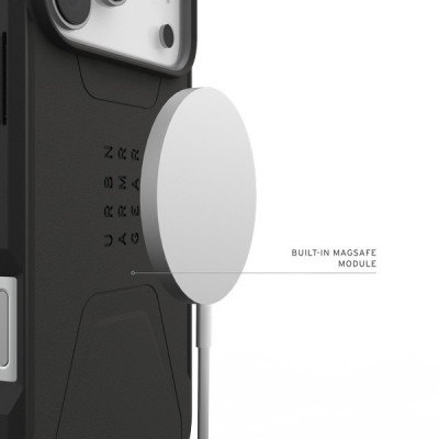 Чехол UAG Civilian Magfit для iPhone 17 Pro Max 6.9" (114546114040) Black