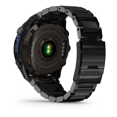 Умные часы Garmin Descent MK3i 51 мм титан Carbon Grey DLC с черным силиконовым ремешком и трансивер Descent T2 (BNDL-DMK3-51CGDT2)