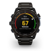 Умные часы Garmin Descent MK3i 51 мм титан Carbon Grey DLC с черным силиконовым ремешком и трансивер Descent T2 (BNDL-DMK3-51CGDT2)