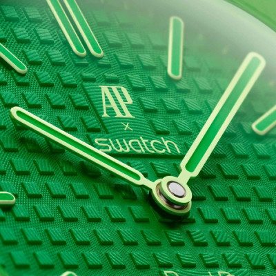 Карманные часы Audemars Piguet x Swatch Royal Pop (Green Eight)