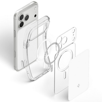 Чехол Spigen Ultra Hybrid T MagFit для iPhone 18 Pro Max / 17 Pro Max (ACS12132) Glossy White