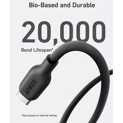 Кабель Anker 542 USB-C to Lightning BIO-BASED 1,8 м (A80B2H11) черный