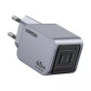 Сетевое зарядное устройство Ugreen X707 Nexode Pro 45W USB-C+USB-C PD GaN (35008) серый