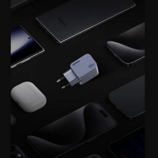 Сетевое зарядное устройство Ugreen X707 Nexode Pro 45W USB-C+USB-C PD GaN (35008) серый