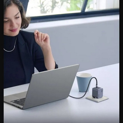 Сетевое зарядное устройство Ugreen X707 Nexode Pro 45W USB-C+USB-C PD GaN (35008) серый