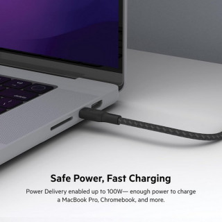 Кабель Belkin BoostCharge USB-C - USB-C 3м 100W (CAB014BT3MBK) Black