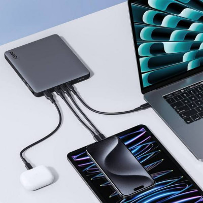 Внешний аккумулятор Aukey Sprint X 20000 мАч 100W LCD (APB-PB-Y44) Grey