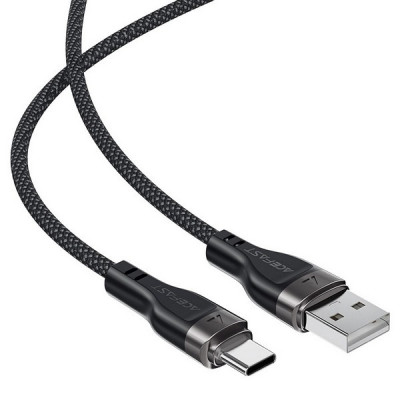 Кабель AceFast C11-04 USB-A - USB-C Magnetic Charging Data Cable 1.2 м (AF-C11-04-BK) Black​​