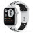 Apple Watch Nike SE, 44 мм, корпус из алюминия серебристого цвета, спортивный ремешок Nike цвета «чистая платина/чёрный»
