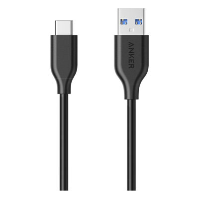 Кабель Anker PowerLine USB-C to USB 3.0 0.9 м, черный (A8163G11)