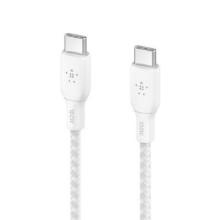 Кабель Belkin BoostCharge USB-C - USB-C 3м 100W (CAB014BT3MWH) White