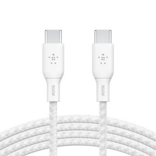Кабель Belkin BoostCharge USB-C - USB-C 3м 100W (CAB014BT3MWH) White