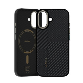 Чехол Benks Montage ArmorPro Case built with Kevlar для iPhone 17 6.3" (C.K.FL.AP.BK.MA67) Black 600D+1500D