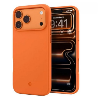 Чехол Spigen Silicone Fit MagFit для iPhone 17 Pro Max (ACS11378) Cosmic Orange