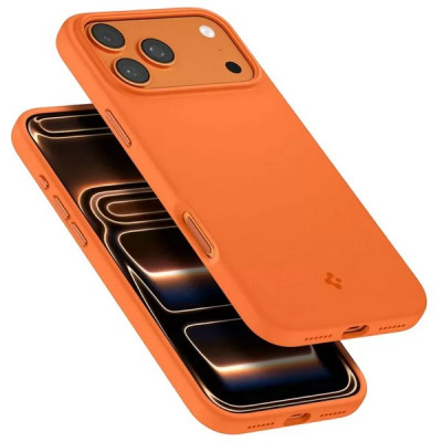 Чехол Spigen Silicone Fit MagFit для iPhone 17 Pro Max (ACS11378) Cosmic Orange