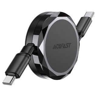 Кабель AceFast C13-03 USB-C - USB-C 60W Retractable Charging Data Cable 0.8 м (AF-C13-03-BK) Black​​