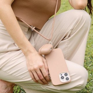 Чехол Uniq COEHL Haven with handstrap для AirPods Pro 2 (AIRPODSPRO2-HAVDNUDE) Dusty Nude