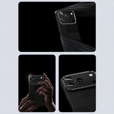 Чехол Benks Montage ArmorAir Case built with Kevlar для iPhone 17 Pro 6.3" (C.K.FL.AP.BK.MB69) черный (600D+1500D)