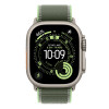 Ремешок Apple Trail Loop 49 мм Green/Neon - Natural Titanium Finish