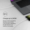 Кабель Belkin BoostCharge USB-C - USB-C 2м 240W (CAB015bt2MWH) White