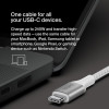 Кабель Belkin BoostCharge USB-C - USB-C 2м 240W (CAB015bt2MWH) White