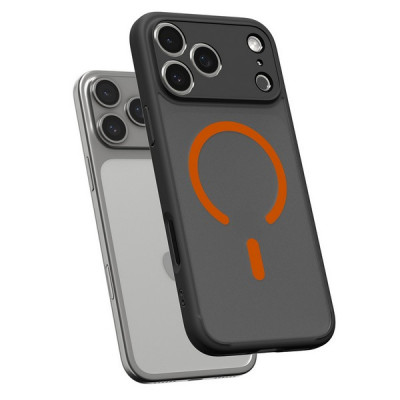 Чехол Spigen Ultra Hybrid MagFit для iPhone 17 Pro Max (ACS10482) Frost Black Orange