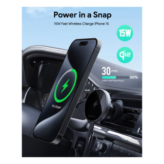 Автомобильный держатель Aukey MagFusion Dash QI2 15 Вт (HD-MC13)