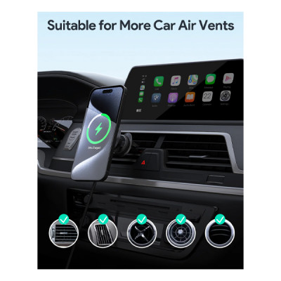 Автомобильный держатель Aukey MagFusion Dash QI2 15 Вт (HD-MC13)