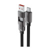 Кабель AceFast C13-05 USB-A/USB-C - USB-C Short Zinc Alloy Connectors Charging Data Cable 0.2 м (AF-C13-05-BK) Black