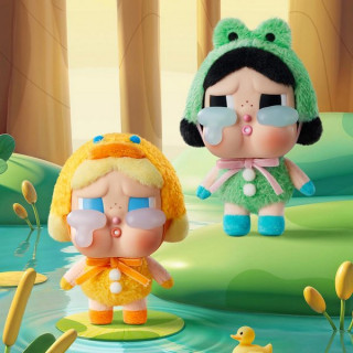 ​Коллекционная фигурка POPMART CRYBABY Crying Again Series-Vinyl Face Plush (What a Frog)