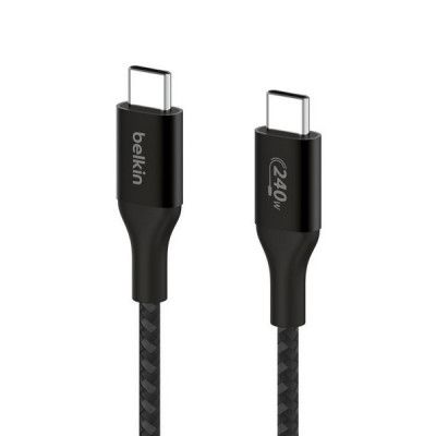 Кабель Belkin BoostCharge USB-C - USB-C 2м 240W (CAB015bt2MBK) Black