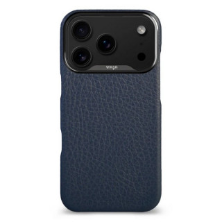 Чехол-накладка из кожи Vaja Grip для iPhone 17 Pro 6.3" V-Mag Floater Indigo