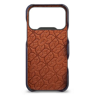 Чехол-накладка из кожи Vaja Grip для iPhone 17 Pro 6.3" V-Mag Floater Indigo