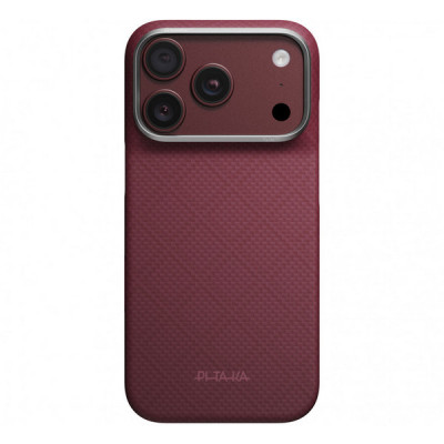 Чехол Pitaka Argyle Edge Case для iPhone 18 Pro / 17 Pro (KI1817P) Burgundy