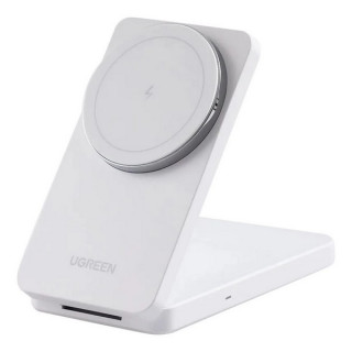 Беспроводное зарядное устройство Ugreen W528 2-in-1 7.5W с кабелем USB-C-USB-C (45055) белый