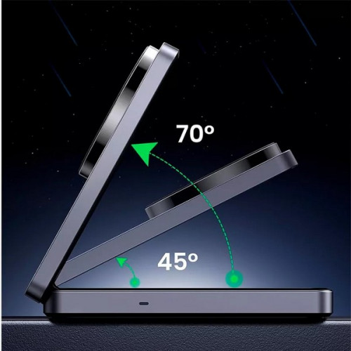 Беспроводное зарядное устройство Ugreen W528 2-in-1 7.5W с кабелем USB-C-USB-C (45055) белый