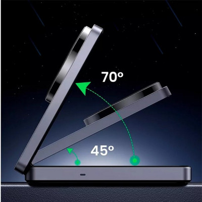 Беспроводное зарядное устройство Ugreen W528 2-in-1 7.5W с кабелем USB-C-USB-C (45055) белый