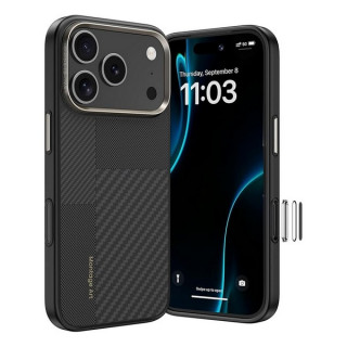 Чехол Benks Montage ArmorPro Case built with Kevlar для iPhone 17 Pro 6.3" (C.K.FL.AP.BK.MA69) черный кевлар