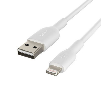 Кабель Belkin BoostCharge Lightning - USB-A 1 м (CAA001BT1MWH) White