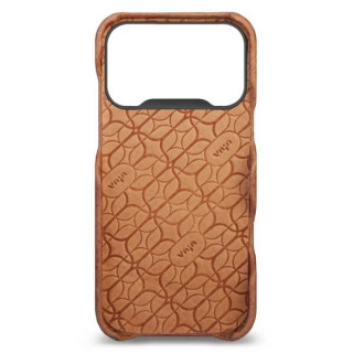 Чехол-накладка из кожи Vaja Grip для iPhone 17 Pro 6.3" V-Mag Pull Up Camel