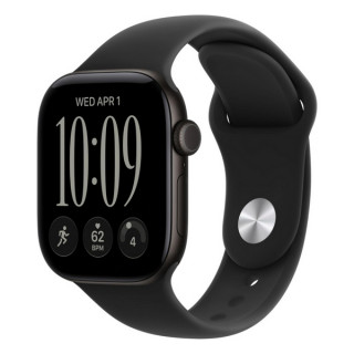 Apple Watch Series 12, 42 mm, Black Aluminum, Black Sport Band